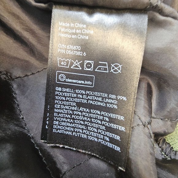 H&M Jacket Girl's 10-12Y Green Skateboard Brooklyn NYC Skaters Full Zip Patches - Picture 12 of 12